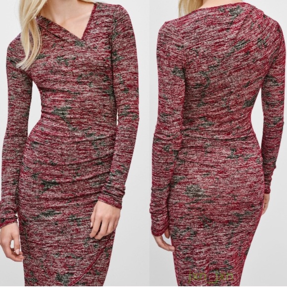 Aritzia Heather Red Bodycon Dress - Picture 7 of 9